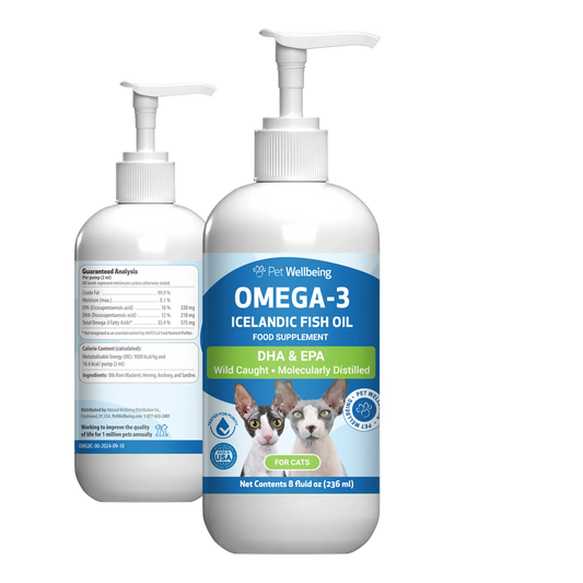 Omega-3 Icelandic Fish Oil - Fatty Acids EPA & DHA for Cats