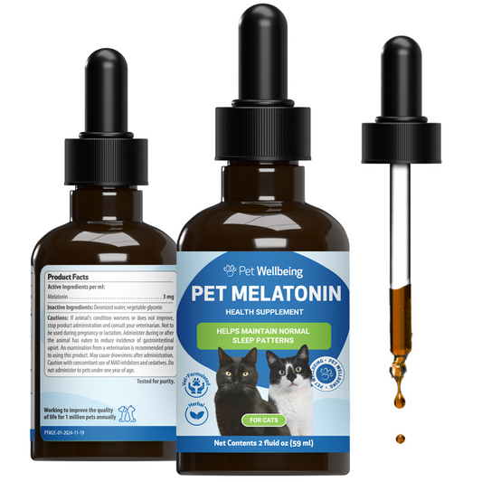 Pet Melatonin - Supports Normal Sleep Patterns & Thyroid Health in Cats