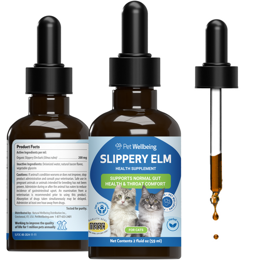 Slippery Elm - for Healthy Digestive Tract and Throat Tissue in Cats