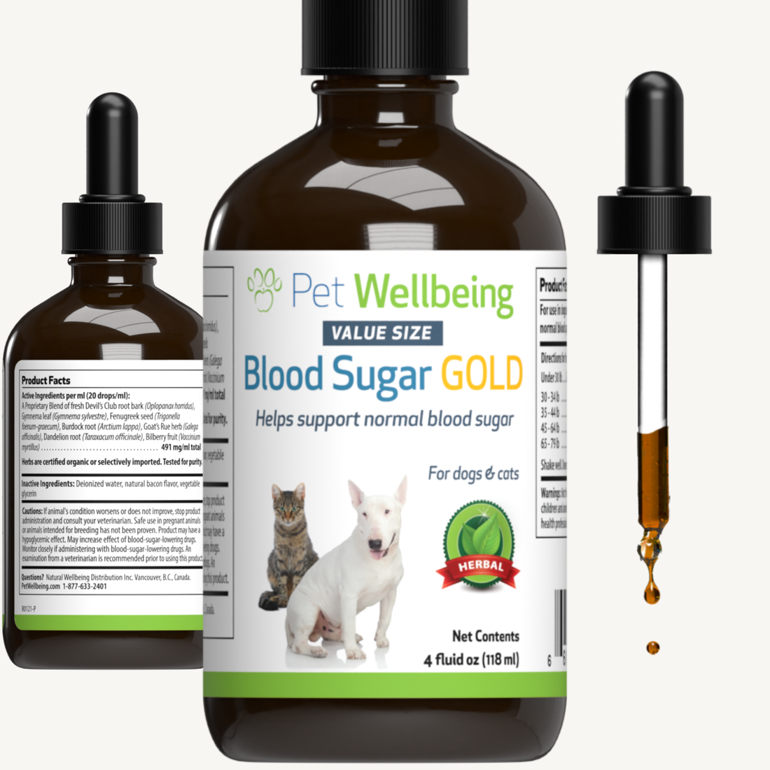 Blood Sugar Gold for Dog Blood Sugar Support Pet Wellbeing CA