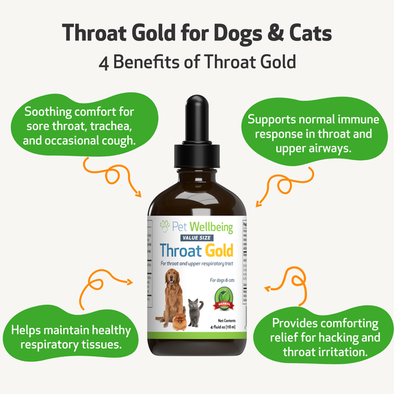Throat Gold Soothes Throat Irritation in Cats Pet Wellbeing CA